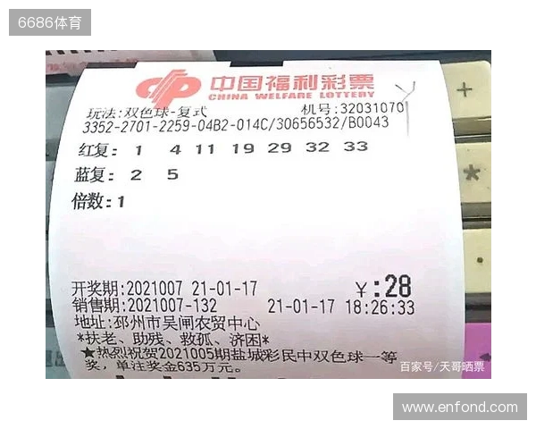 11月23日双色球一等奖号码须知！